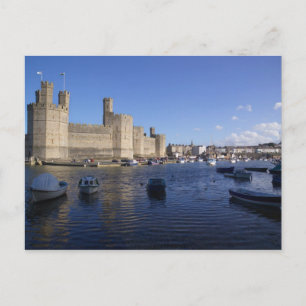 Caernarfon Castle, Gwynedd, Wales 2 Briefkaart