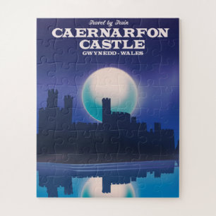 Caernarfon Castle, Gwynedd Wales reisposter Legpuzzel