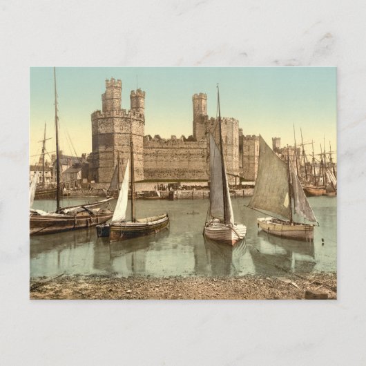 Caernarfon Castle II, Gwynedd, Wales Briefkaart (Voorkant)