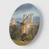 Caernarfon Castle Wales. Grote Klok (Hoek)