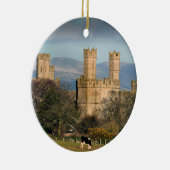 Caernarfon Castle Wales. Keramisch Ornament (Rechts)