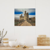 Caernarfon Castle Wales. Poster (Keuken)