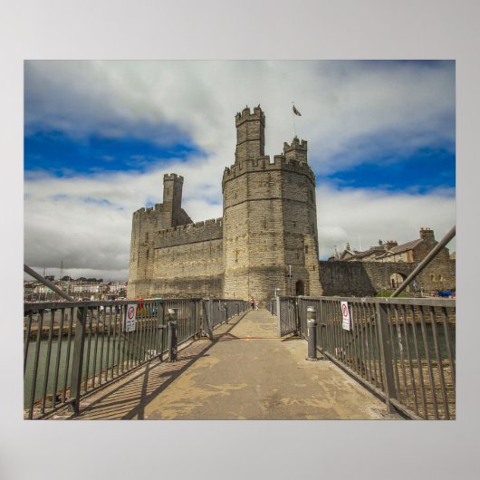 Caernarfon Castle Wales. Poster (Voorkant)
