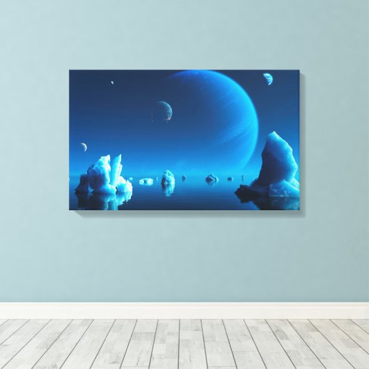 Caerulea Canvas Afdruk (Insitu (Houten vloer))