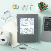 CAERULEAPHILE BLAUWE BLOEM NATUUR STICKER (iPad Cover)