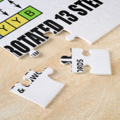 Caesar Cipher geroteerde 13 stappen (vervanging) Legpuzzel (Zijkant)