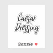 Caesar Dressing Storage Sticker (Vel)