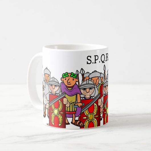 Caesar en zijn Legion Ancient Rome Mok (Voorkant links)