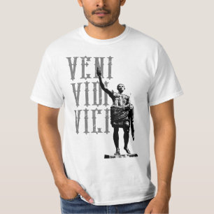 Caesar Motivatie Quote Veni Vidi Vici Mannen T-shirt