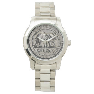 Caesar Olifant Antiek Romeinse munt Keizer Horloge