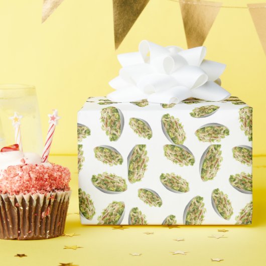 Caesar saladepatroon cadeaupapier (Verjaardagsfeest)