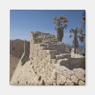 Caesarea ruins of port built by Herod the Great Magneet