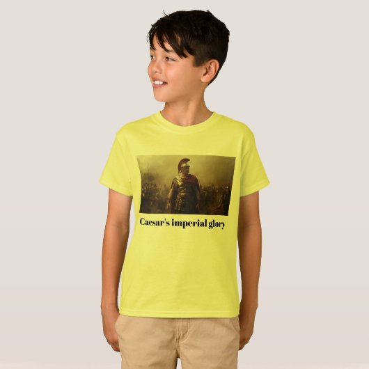 Caesar's imperial glory yellow t-shirt (Voorkant volledig)