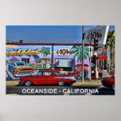 Cafe 101 in Oceanside, Californië Poster (Voorkant)