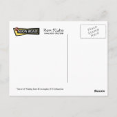 Cafe 50's Retro Diner Painting Briefkaart (Achterkant)