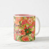 Café à la maman, Mug floral (Devant droit)