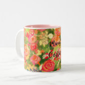 Café à la maman, Mug floral (Devant gauche)