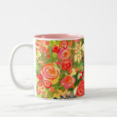 Café à la maman, Mug floral (Gauche)