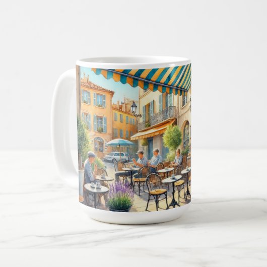 Café à Nice France Mug (Devant gauche)
