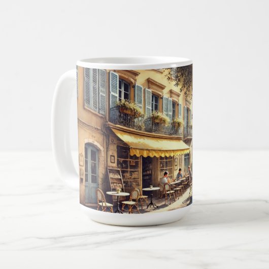 Café à Nice France Mug (Devant gauche)