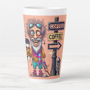 "Café à sens unique" Mug en latte moche