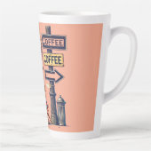 "Café à sens unique" Mug en latte moche (Droite)