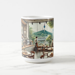 Café à Séoul Corée Namsan Mug
