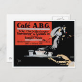 Cafe ABG Koffiewinkel en kunst Briefkaart (Voorkant / Achterkant)