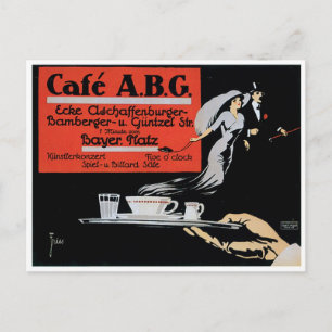Cafe ABG  Koffiewinkel en kunst Briefkaart