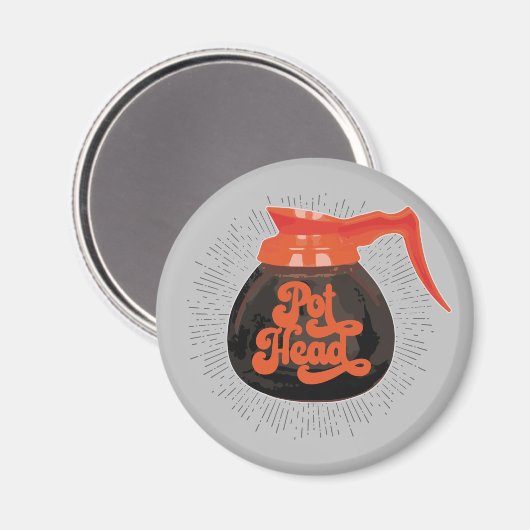 (Café) Aimant à tête de pot (Recto/Verso)