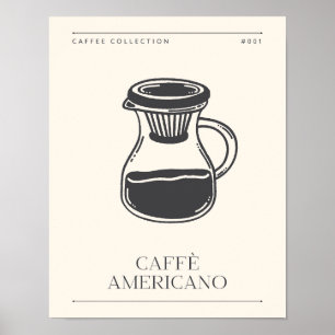 Café Americano Keuken Print