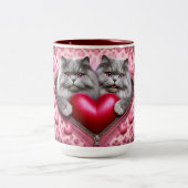Café, Amour, Répéter : Mug de Saint Valentin (Centre)