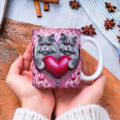 Café, Amour, Répéter : Mug de Saint Valentin