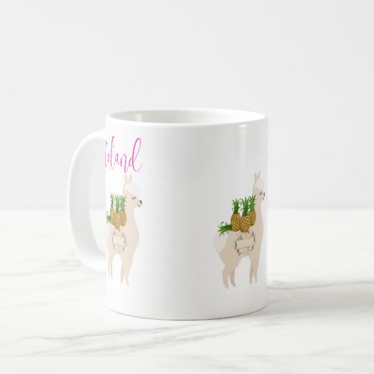 Café animal Mug florale (Devant gauche)