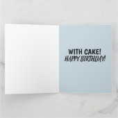 CAFÉ ANNIVERSAIRE Carte de voeux (Intérieur)