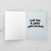 CAFÉ ANNIVERSAIRE VOUS AIME CARTE DE RECONNAISSANC (Intérieur)