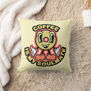 CAFÉ ANTI-VALENTINE'S DAY SOULMATE RETRO COUSSIN