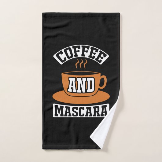 Café Art Café Et Mascara (Serviette à main)