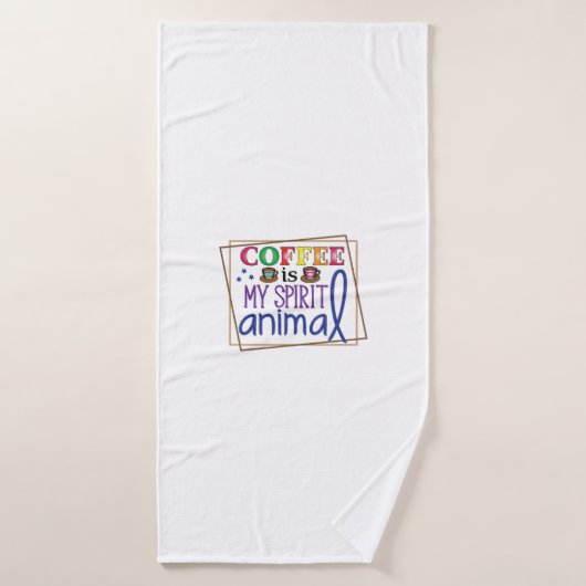 Café Art Café Mon Esprit Animal 2 (Serviette de bain)