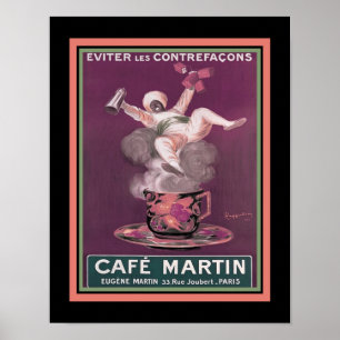 Café Art Déco Martin Publicité au café