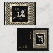 Café Art déco Vintage carte de visite Affaires (Devant / Derrière)