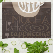 Café Art Serviette de cuisine (Plié)