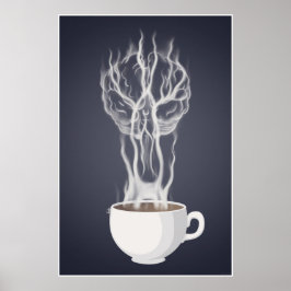 Cafe & Arterias Cerebrales Poster