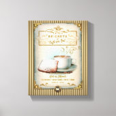 Café au Lait & Beignets Canvas Afdruk (Voorkant)