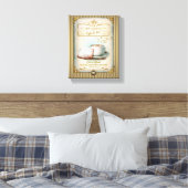 Café au Lait & Beignets Canvas Afdruk (Insitu (Slaapkamer))