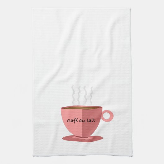 Cafe au Lait Serviette de cuisine (Vertical)