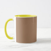 Café au lait (solid color) mok (Links)