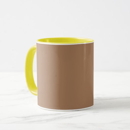Café au lait (solid color) mok (Voorkant links)