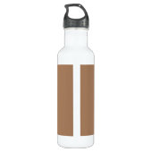 Café au lait (solid color)  waterfles  (Achterkant)