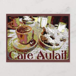 Cafe Aulait, New Orleans Coffee Briefkaart